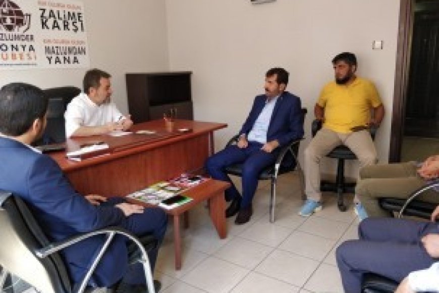 HÜDA PAR'dan Mazlumder Konya Şubesine Ziyaret
