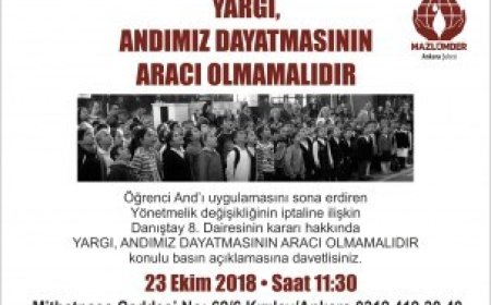 BASIN AÇIKLAMASINA DAVET