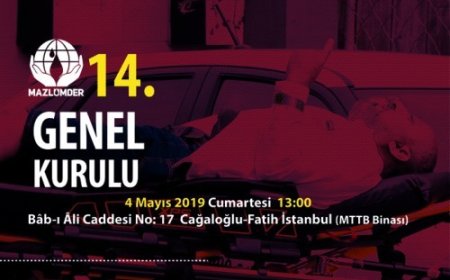 MAZLUMDER, 14. Olağan Genel Kurul İlanı