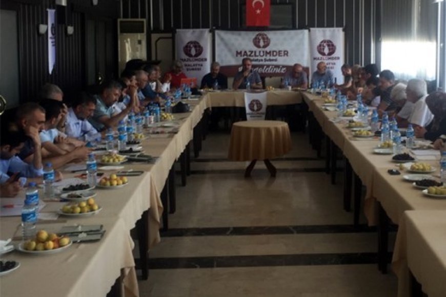 MAZLUMDER 14. Dönem GYK Toplantısı Malatya’da Gerçekleştirildi