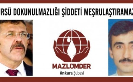 KÜRSÜ DOKUNULMAZLIĞI ŞİDDETİ MEŞRULAŞTIRAMAZ!