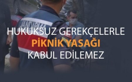 Her vatandaşın doğal hakkı olan piknik etkinliğinin engellenmesi kabul edilemez