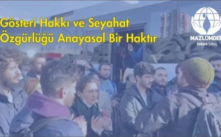 Gösteri Hakkı ve Seyahat Özgürlüğü Anayasal Bir Haktır