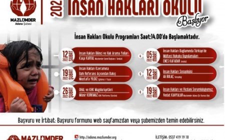 İNSAN HAKLARI OKULU BAŞLIYOR