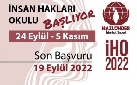 17. İnsan Hakları Okulu (İHO) Başvuruları Başladı