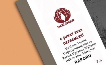 6 Şubat 2023 Depremleri Gözlem, Tespit, Değerlendirmeler ve Zarara Uğramış Kişilerin Hak Arama Süreçleri Raporu