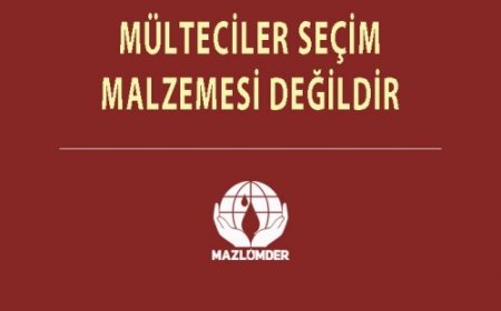 Mülteciler Seçim Malzemesi Değildir