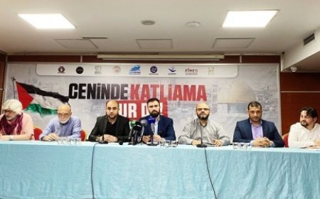 "Cenin'de Katliama Dur De!" Basın Açıklaması
