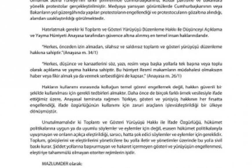 Soykırımcı İsrail’e Yapılan Ticareti Protesto Edenlerin Engellenmesini ve Gözaltına Alınmasını Kınıyoruz!